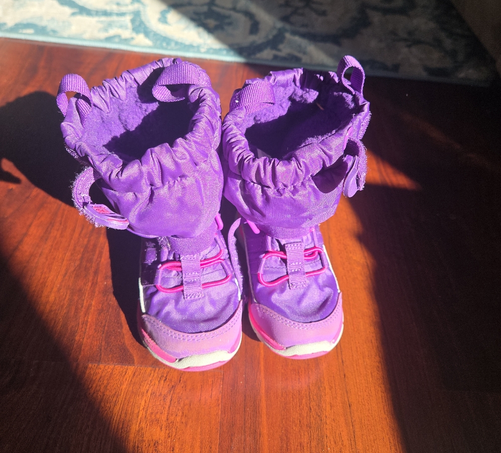 Stride Rite Purple and Pink Kids Boots